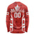 Custom Canada Rugby Long Sleeve Shirt Canada Flag Maple Leaf - Wonder Print Shop