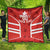 Custom Canada Rugby Quilt Canada Flag Maple Leaf