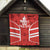 Custom Canada Rugby Quilt Canada Flag Maple Leaf