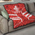 Custom Canada Rugby Quilt Canada Flag Maple Leaf