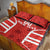 Custom Canada Rugby Quilt Bed Set Canada Flag Maple Leaf