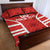 Custom Canada Rugby Quilt Bed Set Canada Flag Maple Leaf