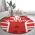 Custom Canada Rugby Round Carpet Canada Flag Maple Leaf