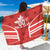 Custom Canada Rugby Sarong Canada Flag Maple Leaf