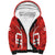 Custom Canada Rugby Sherpa Hoodie Canada Flag Maple Leaf