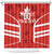 Custom Canada Rugby Shower Curtain Canada Flag Maple Leaf