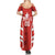 Custom Canada Rugby Summer Maxi Dress Canada Flag Maple Leaf