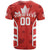 Custom Canada Rugby T Shirt Canada Flag Maple Leaf