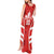 Custom Canada Rugby Tank Maxi Dress Canada Flag Maple Leaf