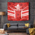 Custom Canada Rugby Tapestry Canada Flag Maple Leaf