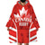 Custom Canada Rugby Wearable Blanket Hoodie Canada Flag Maple Leaf