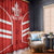 Custom Canada Rugby Window Curtain Canada Flag Maple Leaf