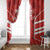 Custom Canada Rugby Window Curtain Canada Flag Maple Leaf