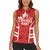 Custom Canada Rugby Women Sleeveless Polo Shirt Canada Flag Maple Leaf