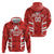 Custom Canada Rugby Zip Hoodie Canada Flag Maple Leaf