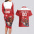 Custom Canada Rugby Couples Matching Long Sleeve Bodycon Dress and Hawaiian Shirt Beaver Riding A Goose - Wonder Print Shop