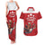 Custom Canada Rugby Couples Matching Tank Maxi Dress and Hawaiian Shirt Beaver Riding A Goose - Wonder Print Shop