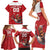 Custom Canada Rugby Family Matching Short Sleeve Bodycon Dress and Hawaiian Shirt Beaver Riding A Goose - Wonder Print Shop