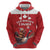 Custom Canada Rugby Hoodie Beaver Riding A Goose - Wonder Print Shop