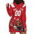 Custom Canada Rugby Hoodie Dress Beaver Riding A Goose - Wonder Print Shop