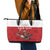 Custom Canada Rugby Leather Tote Bag Beaver Riding A Goose