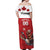 Custom Canada Rugby Off Shoulder Maxi Dress Beaver Riding A Goose - Wonder Print Shop