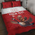 Custom Canada Rugby Quilt Bed Set Beaver Riding A Goose