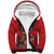 Custom Canada Rugby Sherpa Hoodie Beaver Riding A Goose