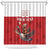 Custom Canada Rugby Shower Curtain Beaver Riding A Goose