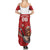 Custom Canada Rugby Summer Maxi Dress Beaver Riding A Goose