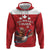 Custom Canada Rugby Zip Hoodie Beaver Riding A Goose