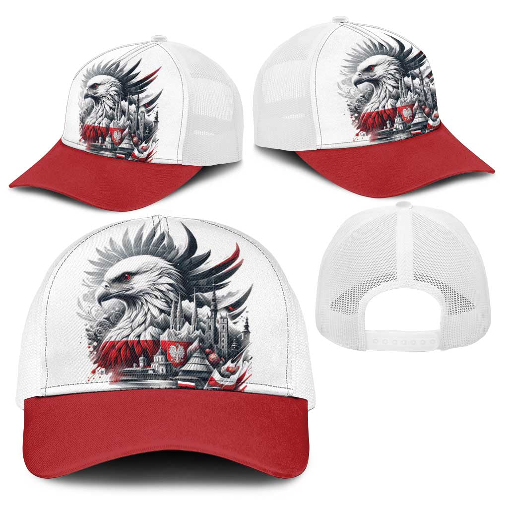 Poland Independence Day Baseball Net Cap Polska Eagle Proud To Be Polish - Wonder Print Shop