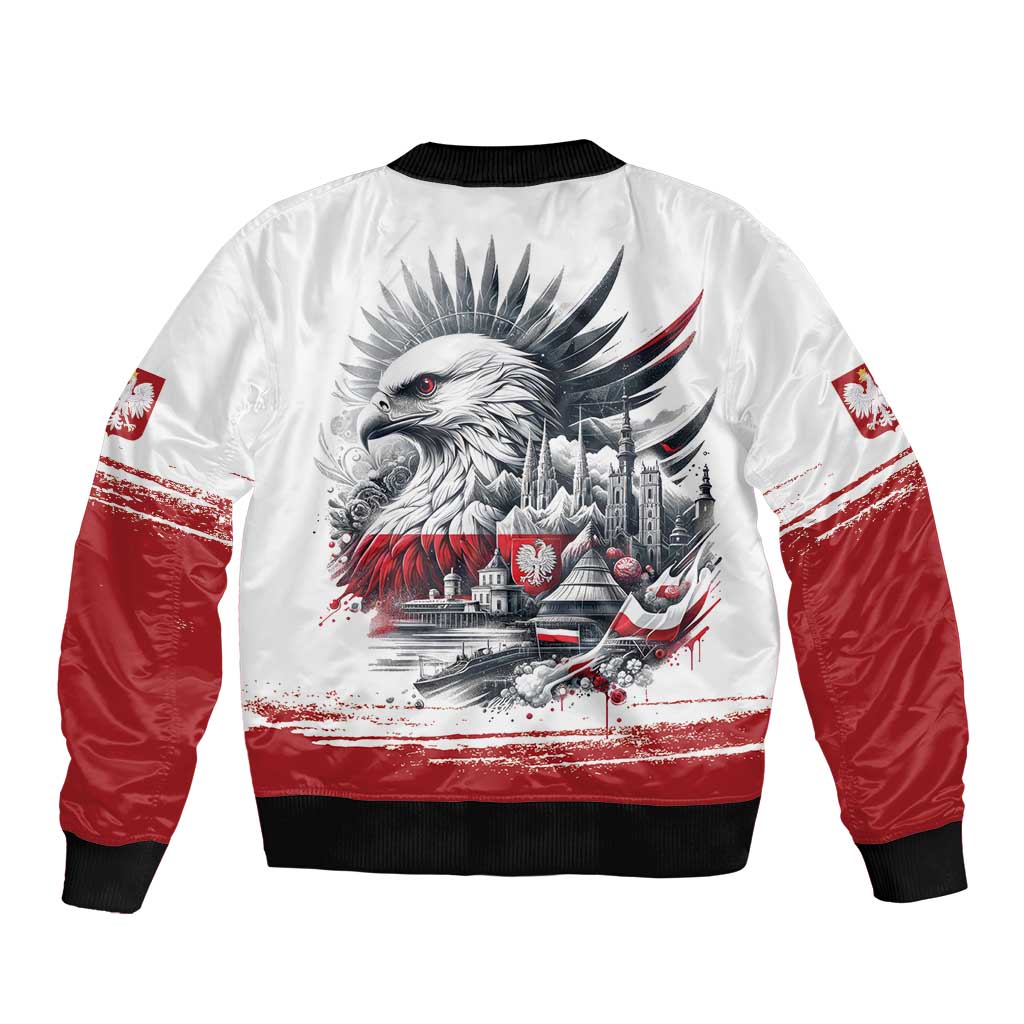 Poland Independence Day Bomber Jacket Polska Eagle Proud To Be Polish - Wonder Print Shop