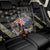 Custom Remembrance Day Back Car Seat Cover American Eagle With USA Flags - Wonder Print Shop