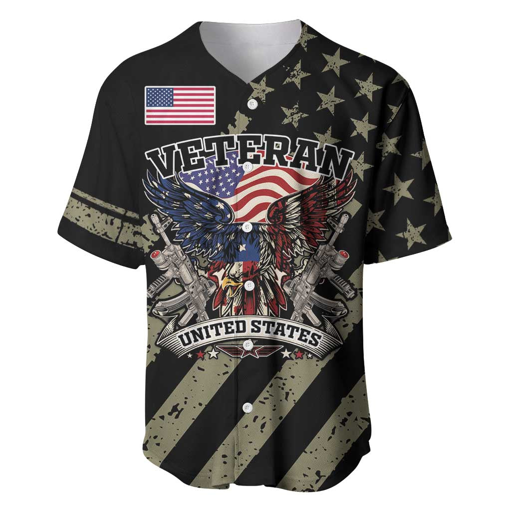 Custom Remembrance Day Baseball Jersey American Eagle With USA Flags - Wonder Print Shop