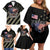 Custom Remembrance Day Family Matching Off Shoulder Short Dress and Hawaiian Shirt American Eagle With USA Flags - Wonder Print Shop