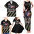 Custom Remembrance Day Family Matching Tank Maxi Dress and Hawaiian Shirt American Eagle With USA Flags - Wonder Print Shop