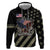 Custom Remembrance Day Hoodie American Eagle With USA Flags - Wonder Print Shop