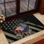 Custom Remembrance Day Rubber Doormat American Eagle With USA Flags