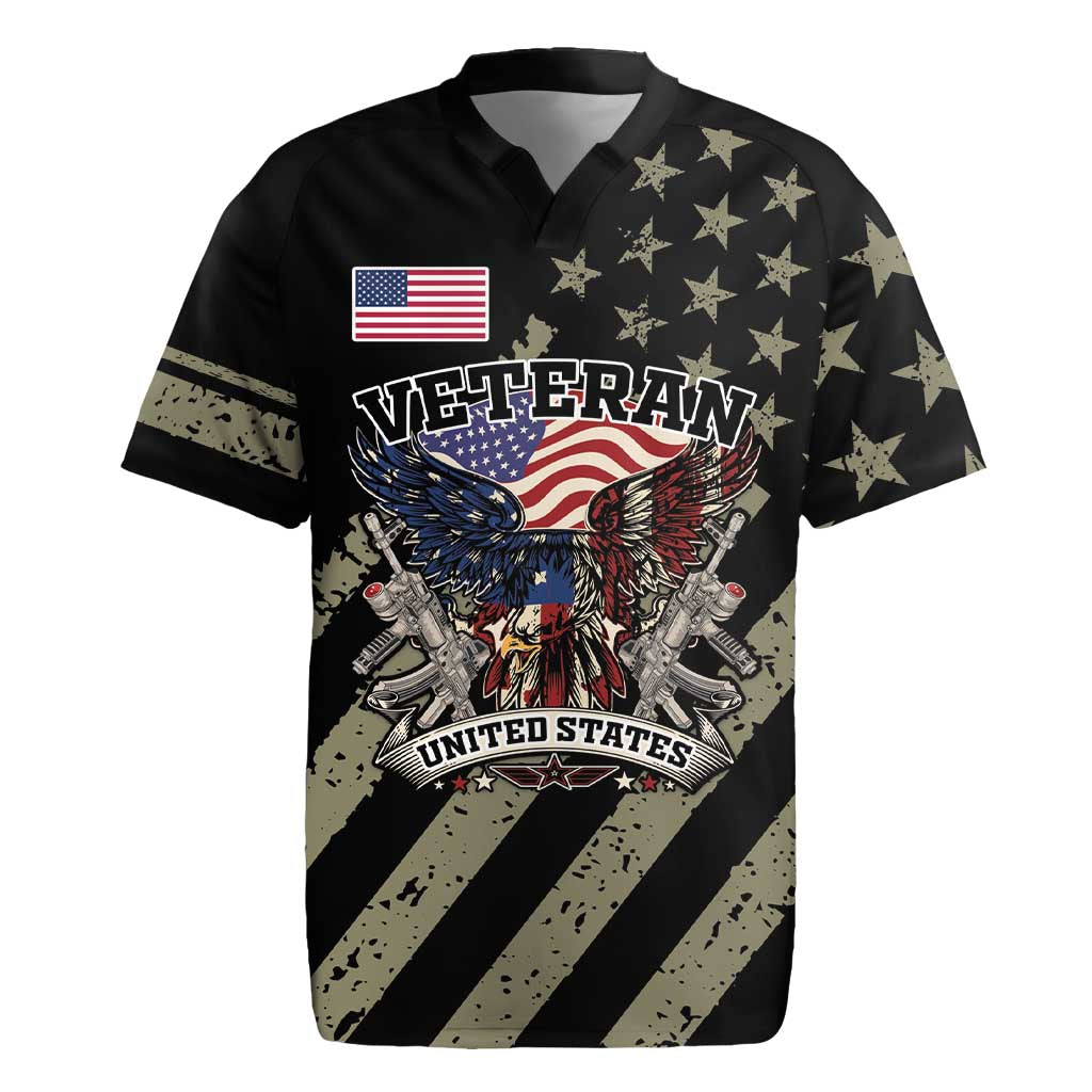 Custom Remembrance Day Rugby Jersey American Eagle With USA Flags