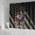 Custom Remembrance Day Shower Curtain American Eagle With USA Flags