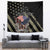 Custom Remembrance Day Tapestry American Eagle With USA Flags - Wonder Print Shop