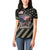 Custom Remembrance Day Women Polo Shirt American Eagle With USA Flags