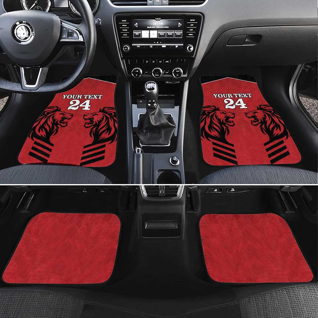 Custom Kenya Rugby Car Mats African Lion Unique Style - Wonder Print Shop