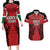 Custom Kenya Rugby Couples Matching Long Sleeve Bodycon Dress and Hawaiian Shirt African Lion Unique Style - Wonder Print Shop