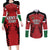 Custom Kenya Rugby Couples Matching Long Sleeve Bodycon Dress and Long Sleeve Button Shirt African Lion Unique Style - Wonder Print Shop