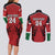 Custom Kenya Rugby Couples Matching Long Sleeve Bodycon Dress and Long Sleeve Button Shirt African Lion Unique Style - Wonder Print Shop