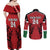 Custom Kenya Rugby Couples Matching Off Shoulder Maxi Dress and Long Sleeve Button Shirt African Lion Unique Style - Wonder Print Shop