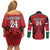 Custom Kenya Rugby Couples Matching Off Shoulder Short Dress and Long Sleeve Button Shirt African Lion Unique Style - Wonder Print Shop