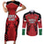 Custom Kenya Rugby Couples Matching Short Sleeve Bodycon Dress and Long Sleeve Button Shirt African Lion Unique Style - Wonder Print Shop